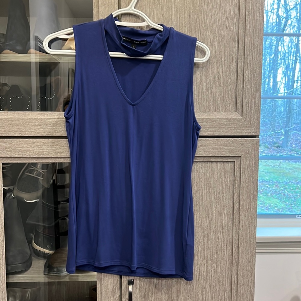 Summer, sleeveless, keyhole blouse